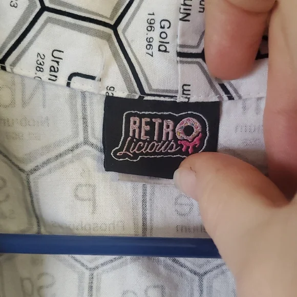 Periodic Table Pattern Sleeveless Top - Picture 3 of 4